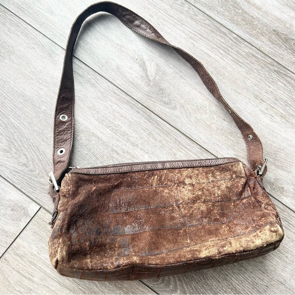 The Trend Italian Leather Animal Skin Mini Duffel Bag - Picture 3 of 16